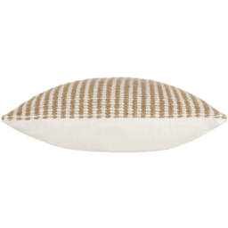 Yard Organik Natural Stripe Woven Cushion - Size: 45 x 45 cm - Cream - Yard Living - Wilko - thumbnail 5
