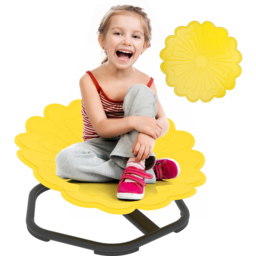 Tommy Toys Yellow Kids Flower Shaped Swivel Sensory Spinning Chair - Size: 29 x 50 x 54cm - Wilko - thumbnail 3