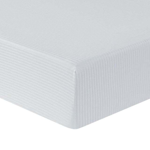 Bamboo Cotton Fitted Sheet - Silver/Double - Wilko - image 1