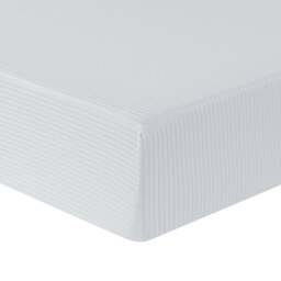 Bamboo Cotton Fitted Sheet - Silver/Double - Wilko