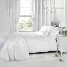 Rapport Home Everdean Boudoir White Cushion Cover - Size: 27 x 37cm - Multi - Wilko