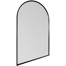 The Arcus Black Arched Metal Leaner Wall Mirror 190 x 120cm - MirrorOutlet - Wilko - thumbnail 4