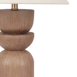Adeal Wood Effect Table Lamp Natural - Wilko - thumbnail 5