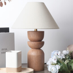 Adeal Wood Effect Table Lamp Natural - Wilko - thumbnail 2
