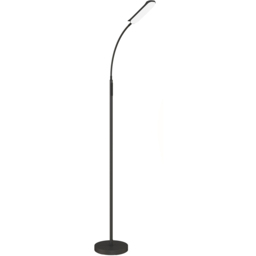 HOMCOM Black LED Adjustable Floor Lamp with Magnetic Remote - Size: 38.3 x 7.4 x 25cm - Wilko