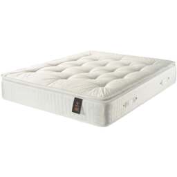 Aspire King Size Natural Pillow Top Pocket Mattress - White - Wilko