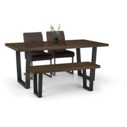 Julian Bowen Brooklyn 6 Seater Dining Table Dark Oak - Brown - Wilko - thumbnail 4