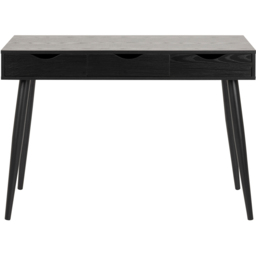 Florence Neptun 3 Drawer Black Office Desk - Furniture To Go - Wilko - thumbnail 4
