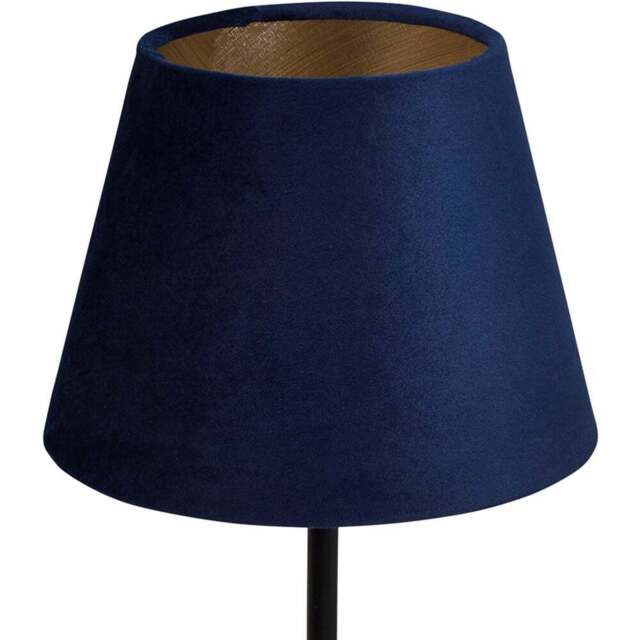 Lighting Collection Posner Navy Velvet Tapered Lamp Shade 20cm - Size: 16 x 21 x 21cm - Wilko - image 1