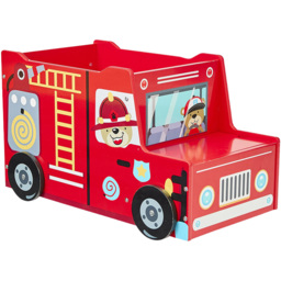Liberty House Toys Kids Fire Engine Toy Box - Size: 35.5 x 60 x 31.5cm - Red - Wilko - thumbnail 3