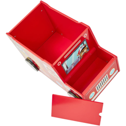 Liberty House Toys Kids Fire Engine Toy Box - Size: 35.5 x 60 x 31.5cm - Red - Wilko - thumbnail 6