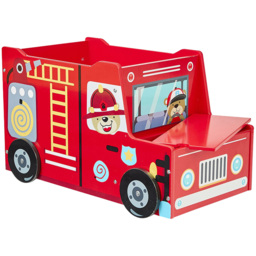 Liberty House Toys Kids Fire Engine Toy Box - Size: 35.5 x 60 x 31.5cm - Red - Wilko - thumbnail 5