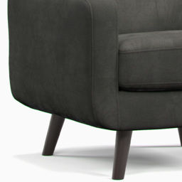 Kendal Graphite Oslo Armchair - Size: 82 x 80 x 79cm - Grey - Wilko - thumbnail 4