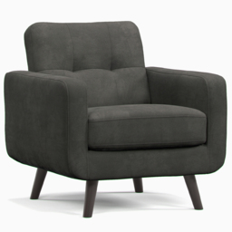Kendal Graphite Oslo Armchair - Size: 82 x 80 x 79cm - Grey - Wilko - thumbnail 3