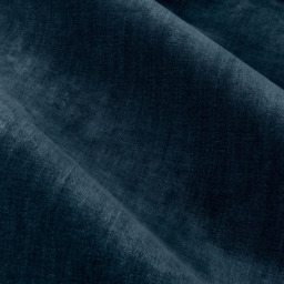 Yard Heavy Navy Chenille Velvet Pencil Pleat Curtains 168 x 229cm - Size: W 168 x D 229cm - Blue - Wilko - thumbnail 4