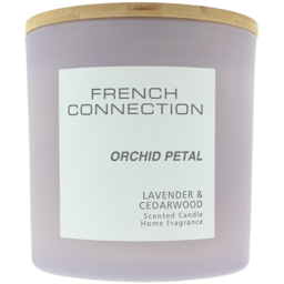 French Connection Pastel Range Orchid Petal Scented Candle - Size: 14.3 x 15.8 x 15.4cm - n/a - Wilko