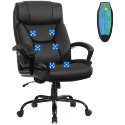 Costway Black 6 Point Office Massage Chair - Size: 88 x 66 x 36cm - Wilko - thumbnail 6
