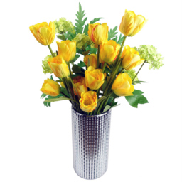 Leaf Tulip Yellow Single Stem Artificial Flower 6 Pack - Size: 80 x 10 x 10cm - Wilko - thumbnail 3