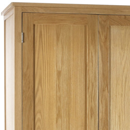 Julian Bowen Mallory 2 Door Single Drawer Combination Wardrobe - Size: 2 Door, Single Drawer - Brown - Wilko - thumbnail 5