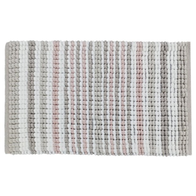 Milan Bath Mat - Blush Grey - Wilko - image 1