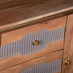Brooklyn Wilton 2 Door 3 Drawer Acacia Wood Sideboard - Brown - Wilko - thumbnail 6