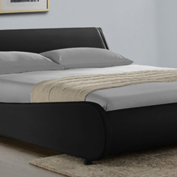 Home Detail Galactic King Size Black Faux Leather Bed Frame - Wilko - thumbnail 4