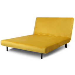 Aurora 2 Seater Yellow Velvet Sofa Bed - Home Garden Direct - Wilko - thumbnail 6
