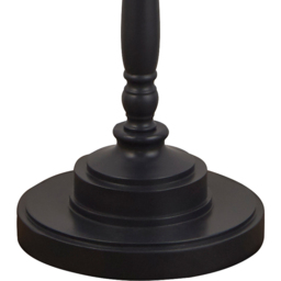 Lighting Collection Baldwin Grey Candle Stick Spindle Floor Lamp Base 150cm - Size: 27 x 30 x 36cm - Wilko - thumbnail 4