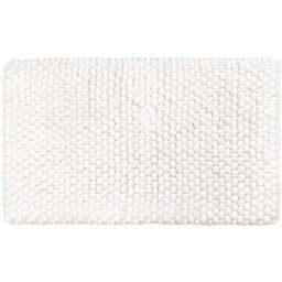 Allure Bath Fashions Luxury Chunky Bobble White Bath Mat 50 x 80cm - Size: 50 x 80 x 1cm - Wilko
