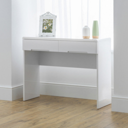 Julian Bowen Manhattan 2 Drawer White Dressing Table - Size: 35 x 100 x 77cm - Wilko - thumbnail 6