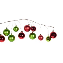 Sleigh Bells Ring Multicoloured Bauble Garland - Wilko - thumbnail 4