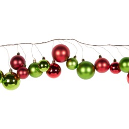 Sleigh Bells Ring Multicoloured Bauble Garland - Wilko - thumbnail 1