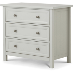 Julian Bowen Maine 3 Drawer Wide Dove Grey Chest of Drawers - Wilko - thumbnail 3