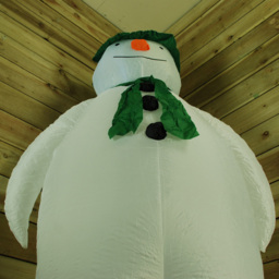 Samuel Alexander Snowman Inflatable Christmas Decoration 6ft - Size: 180 x 80 x 80cm - White - Wilko - thumbnail 4