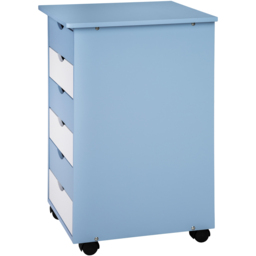 tectake Blue Kids Study Desk and Filing Cabinet Set - Size: 94 x 55 x 109cm - Wilko - thumbnail 7