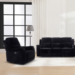 Ledbury Recliner Chair Black - Size: Single - Wilko - thumbnail 6