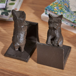 Dibor Antique Brown Westie Dog Statue Bookend 2 Pack - Size: 13.5 x 8.5 x 7cm - Wilko - thumbnail 4