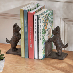 Dibor Antique Brown Westie Dog Statue Bookend 2 Pack - Size: 13.5 x 8.5 x 7cm - Wilko - thumbnail 3