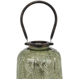Antique Green Leaf Lantern Green - Amber Charm - Wilko - thumbnail 3