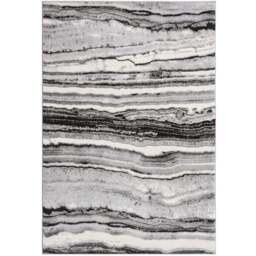 Desire Rugs Obsidian Grey Coast Waves Abstract Rug 120 x 170cm - Size: 170 x 120 x 0.8cm - Wilko - thumbnail 1