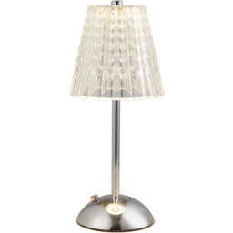 Living and Home Polished Chrome LED Table Lamp - Size: 29 x 12.5 x 12.5cm - Wilko - thumbnail 4