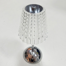 Living and Home Polished Chrome LED Table Lamp - Size: 29 x 12.5 x 12.5cm - Wilko - thumbnail 3