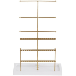 H&O Direct 6 Tier Gold Jewellery Display Stand - Size: 38.5 x 26.5 x 11.5cm - Wilko - thumbnail 4