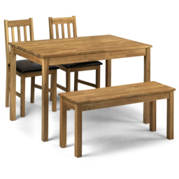 Julian Bowen Coxmoor 4 Seater Rectangular Dining Table Oak - Brown - Wilko - thumbnail 4