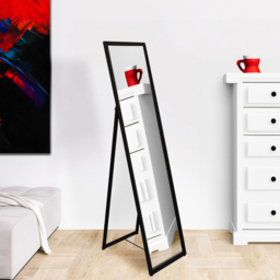 Harbour Housewares Black Round Full Length Mirror 137 x 35.5cm - Size: 137 x 35.5 x 45.5cm - Wilko - thumbnail 3