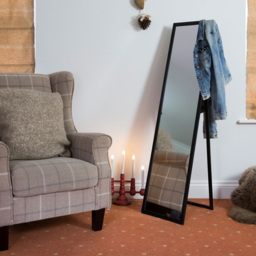 Harbour Housewares Black Round Full Length Mirror 137 x 35.5cm - Size: 137 x 35.5 x 45.5cm - Wilko - thumbnail 5