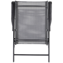 Living and Home Glass 4 Seater Round Garden Dining Set Black - Wilko - thumbnail 5