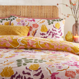 furn. Protea King Size Pink Duvet Set - Wilko - thumbnail 3