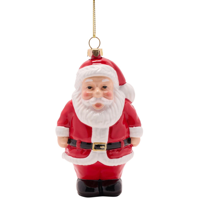 The Seasonal Gift Co. 3D Santa Hanging Decoration 23cm - Size: 23 x 7.5 x 6cm - Red - Wilko - image 1