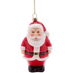 The Seasonal Gift Co. 3D Santa Hanging Decoration 23cm - Size: 23 x 7.5 x 6cm - Red - Wilko